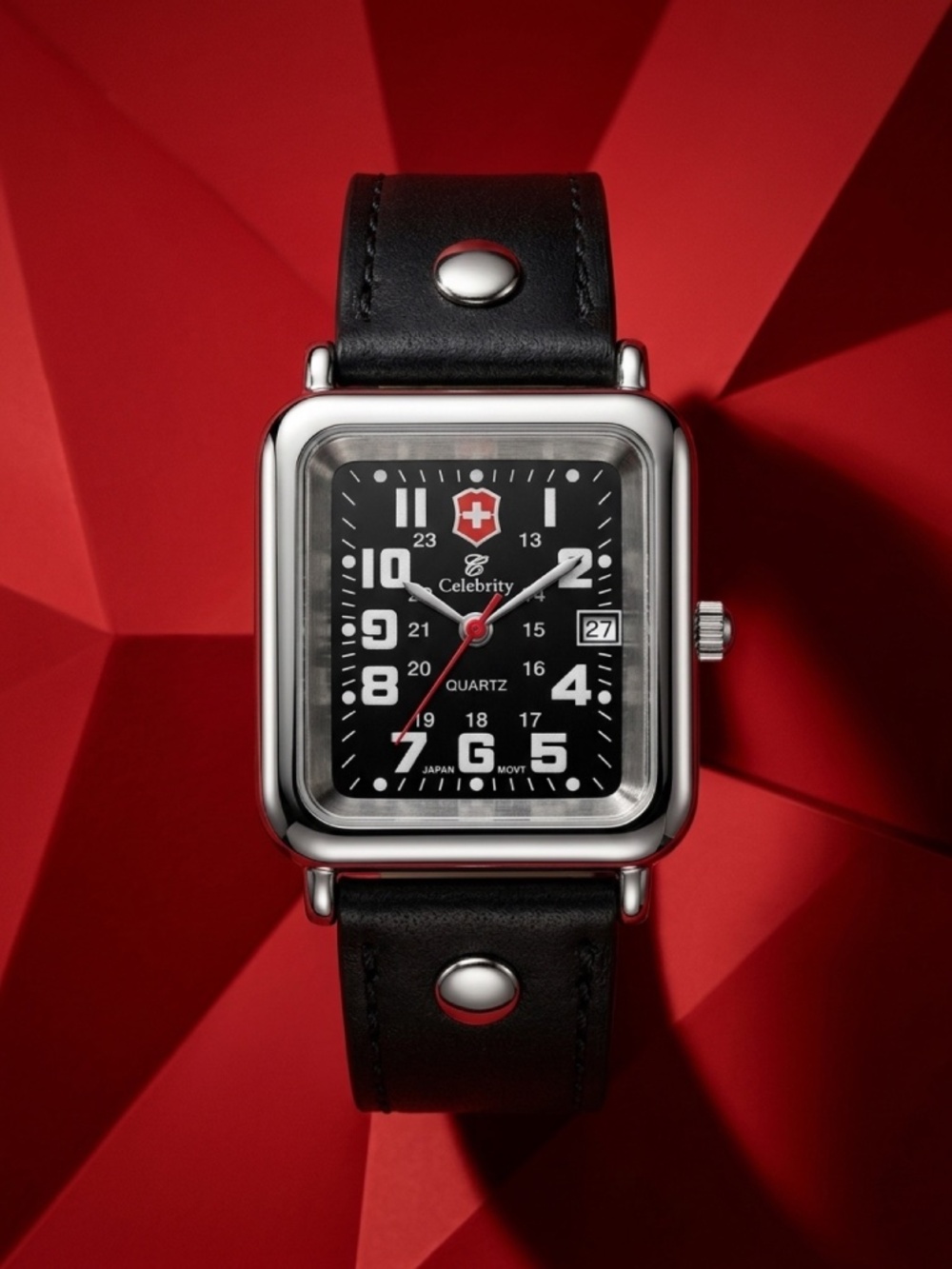 Unisex Vintage Celebrity Watch International Rectangular Quartz Watch